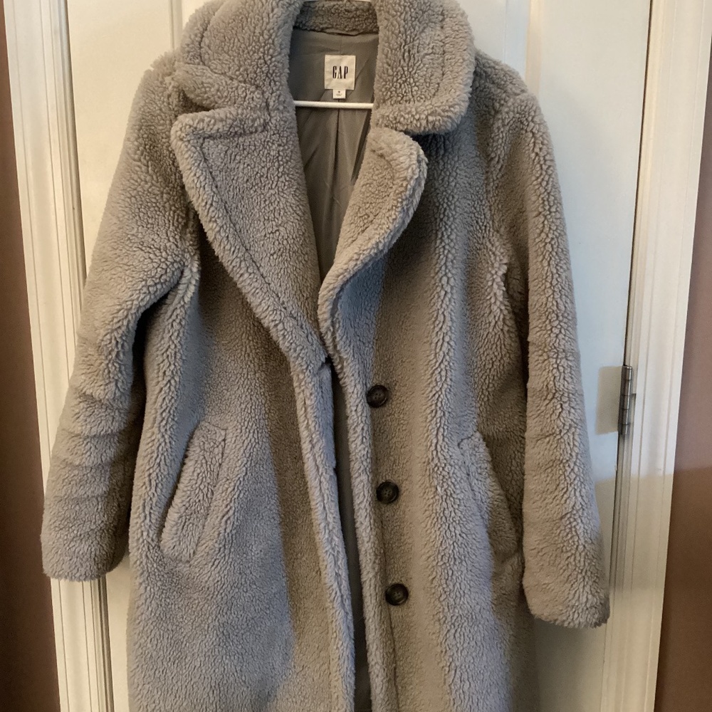 Gap Teddy jacket in gray size M